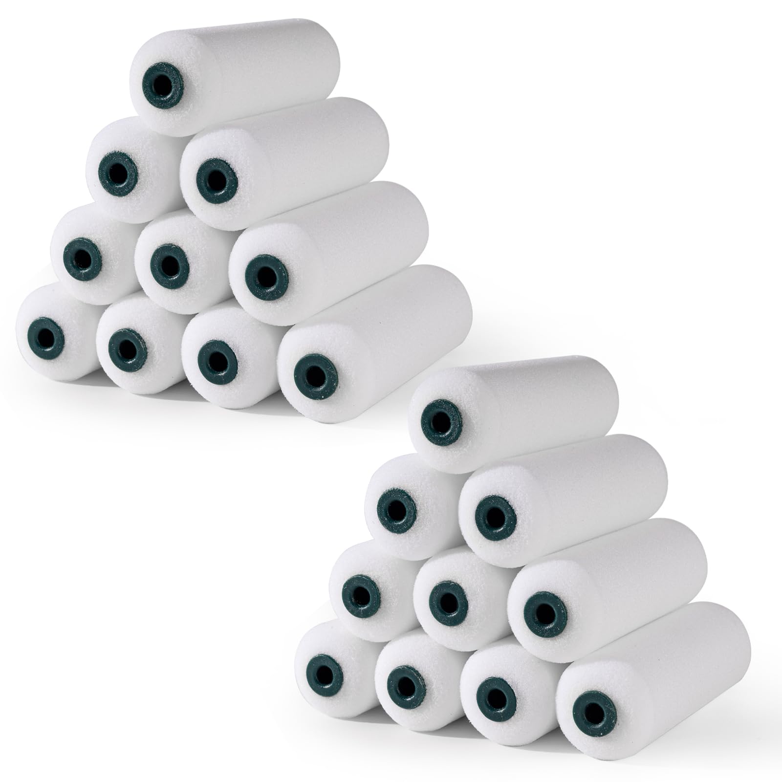 Rouleau de peinture en mousse haute absorption 10,2 cm pour finition lisse