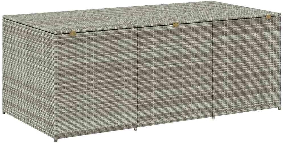 Storage Chest Grey PE Rattan Outdoor Furniture Storage Boxes