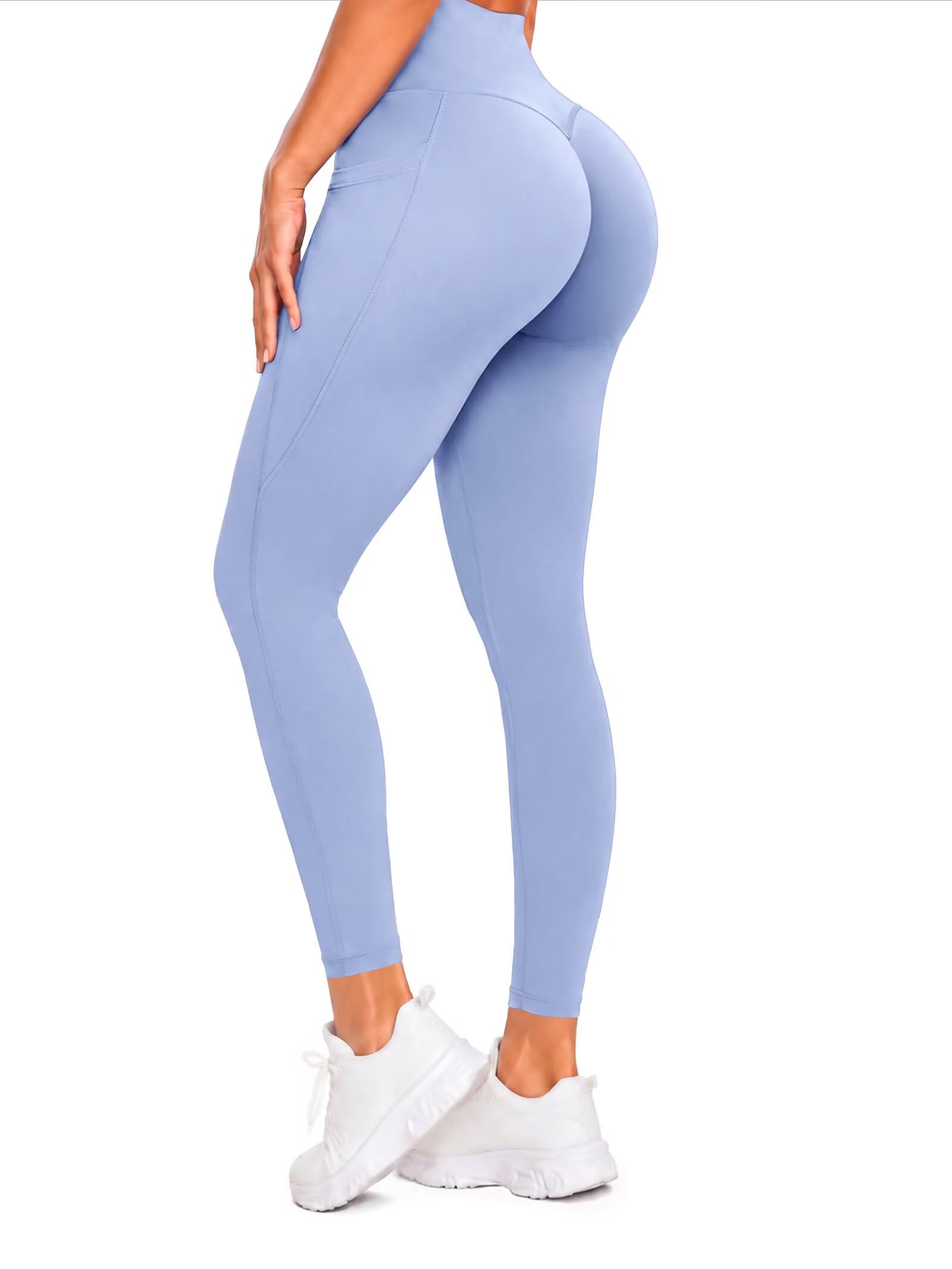 Sunzel Leggings de entrenamiento para mujer con control de abdomen de cintura alta