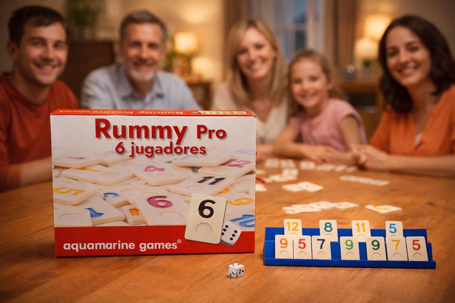 Aquamarine Giochi - Rummy, 6 Giocatori (DO001)