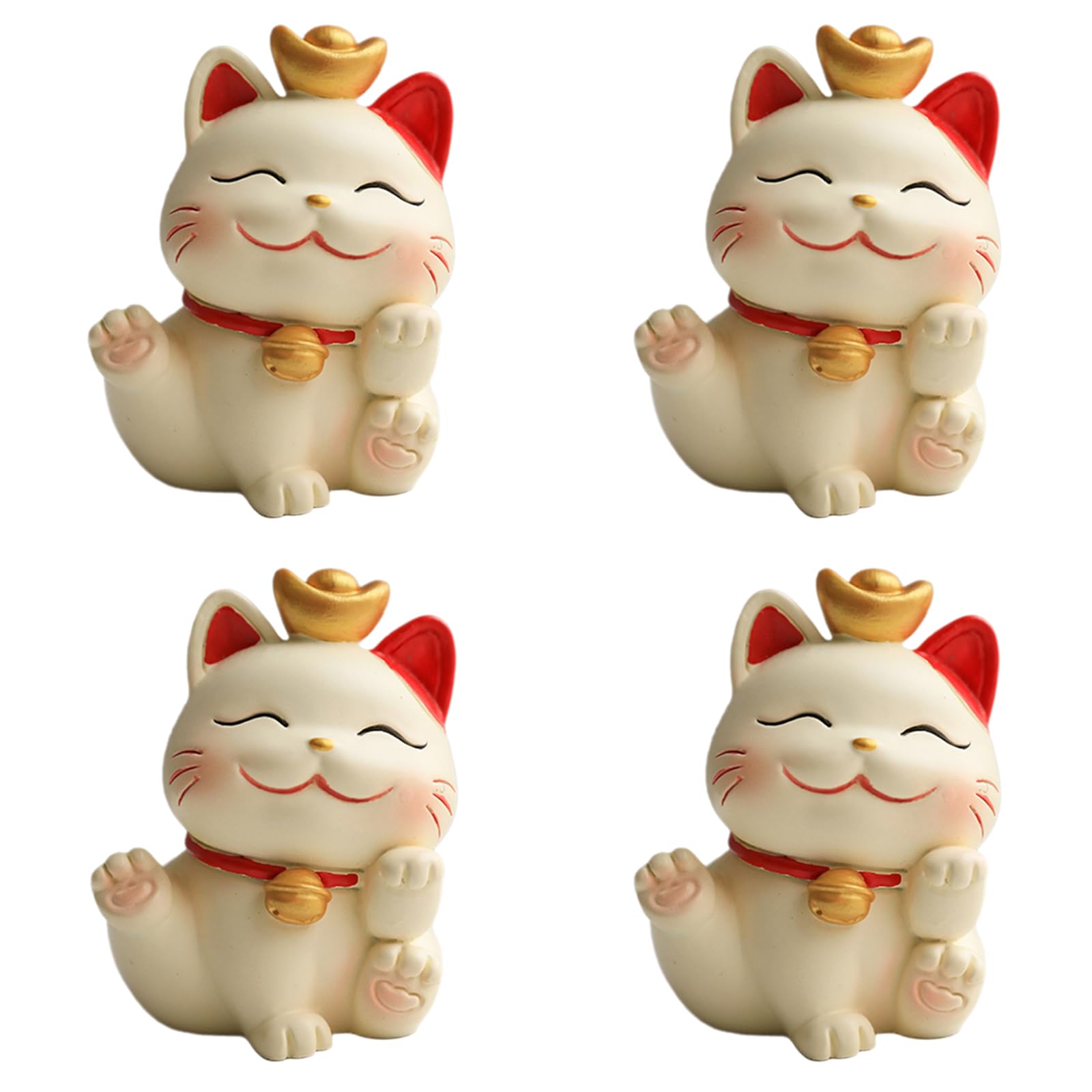 Adorno De Gato De Bienvenida,Adornos De Gato De Suerte,Gato De La Suerte Estatua,Compacto Y Ligero,Adecuado para Decoraciones del Hogar Y del AutomóVil