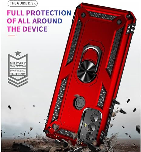 Miniatura 2 de Funda para Moto G Play 2023, Moto G Play 2023 con protector de pantalla HD, fundas protectoras de grado militar con anillo para Moto G Play 2023