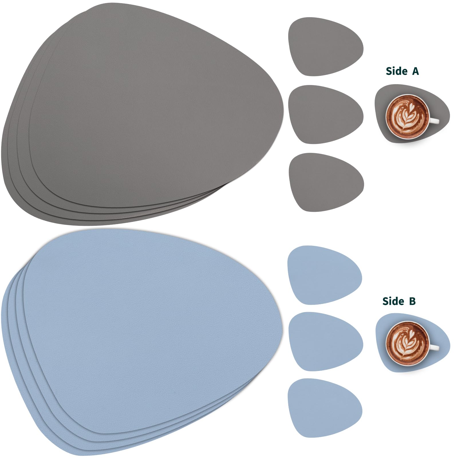 Myir JUN Leather Table Mats and Coasters - Image 2