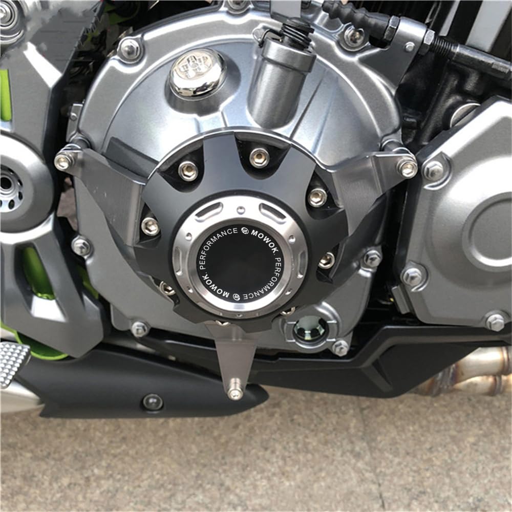Moto Accessori For Kawasaki Z900 Z 900 2017-2022 2023 2024 Coperture Motore Protezioni Protezione Coperchio Statore Carter Anticaduta Slider (Grigio)