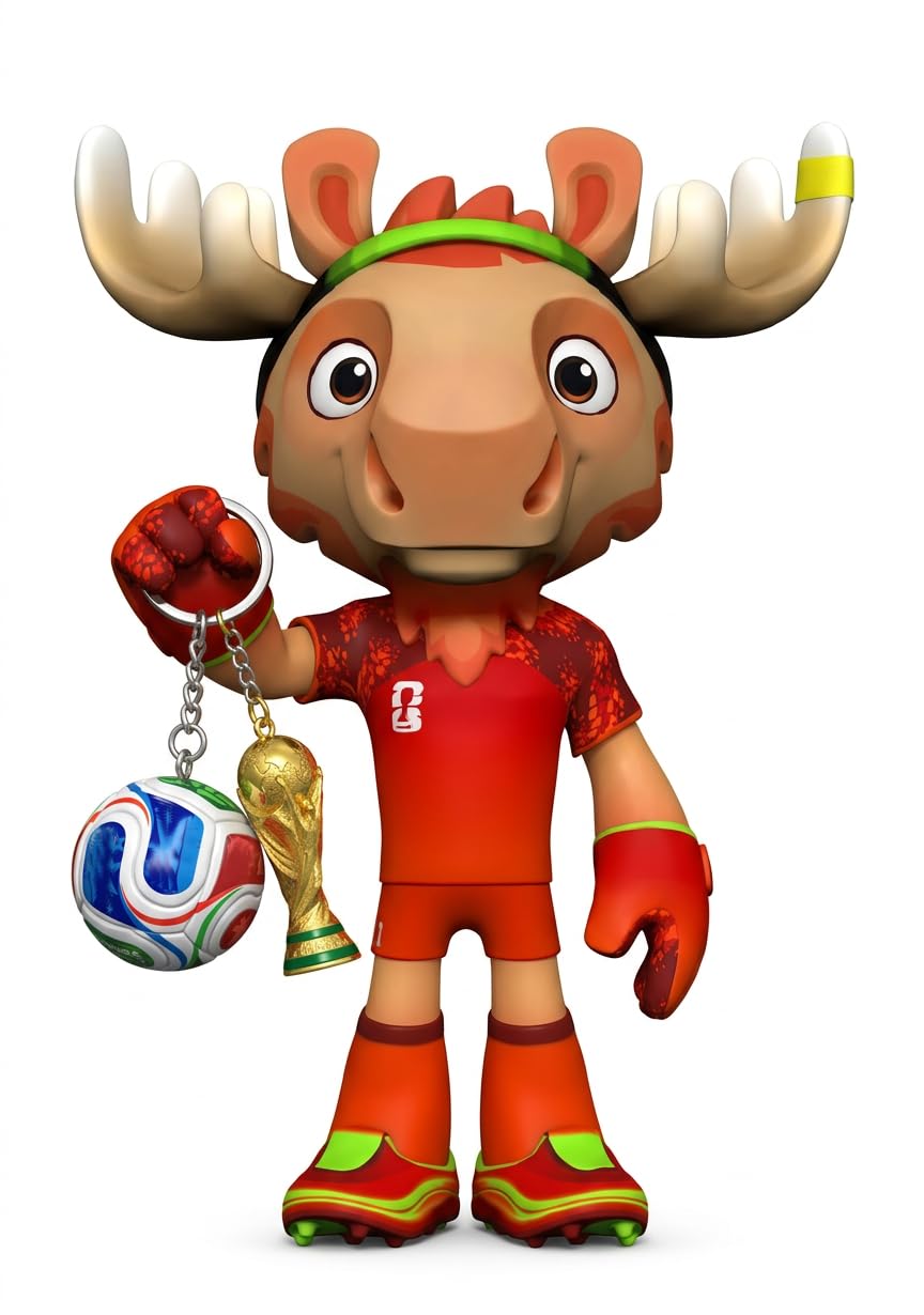 Football Soccer Keychain Set with World Cup Trophy and Ball, Souvenir Keyring, Gift Set of 2 Pieces, Limited Edition 2026 Bag Charms HumbleCharms — view 3