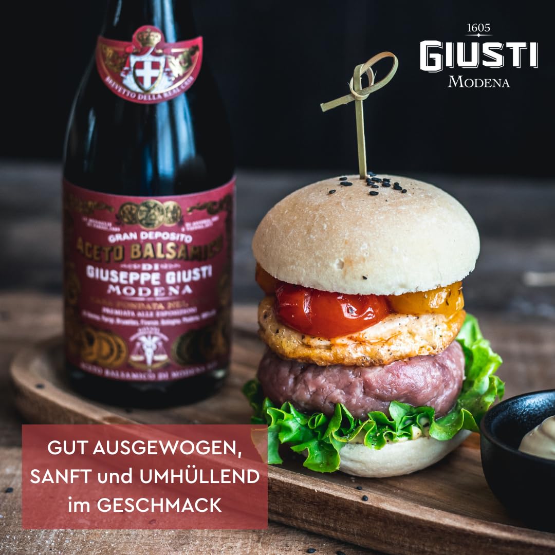 Giusti - Balsamico-Essig aus Modena IGP 3 Goldmedaillen – 3 x 250 ml Champagnotta