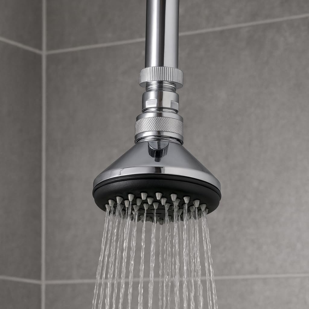 3 Jet Pomme De Douche Lima Chrome, Argent, Buses Anti-Calcaire[u1373] - Bricolage