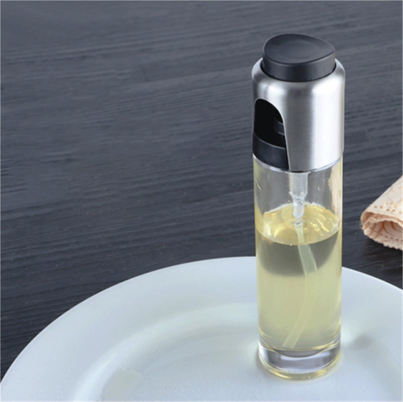 Ölsprüher Für Speiseöl 2 Stücke Glas Olivenöl Spray Flasche Geeignet For Grill Salat Braten Öl Grillen Küche