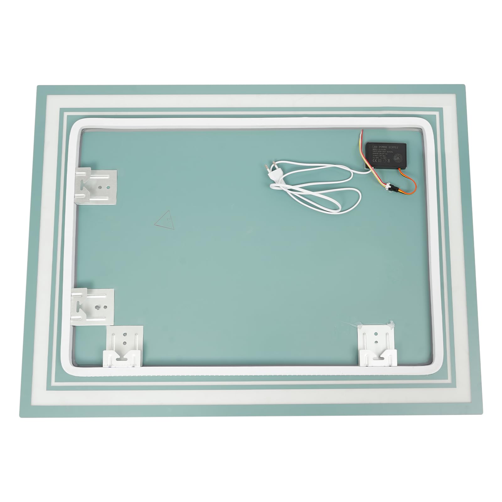 Espejo de baño con iluminación LED, espejo de baño con iluminación, 3 temperaturas de color, resistente al agua IPX4, control táctil, con función de memoria (80 x 60 x 2,5 cm)