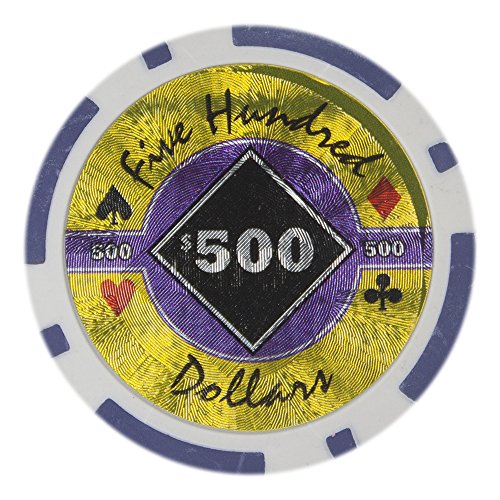 Jetons de poker lourds 14g Brybelly Black Diamond en argile composite au cliquetis authentique