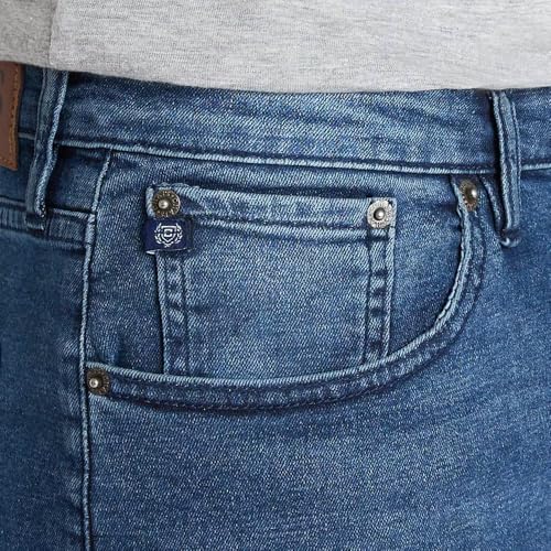 Chaps Men's Freedom Stretch Slim Straight Jean (40W x 34L, Vintage Blue)3