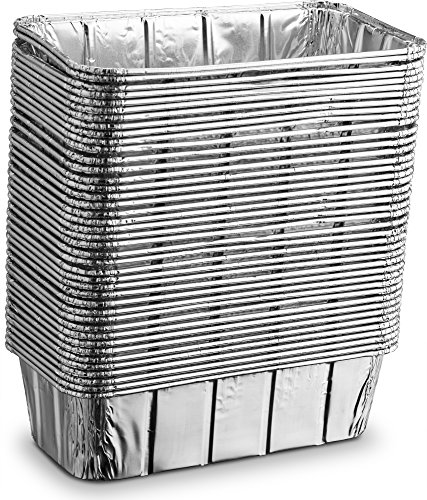 [10 Pack - 2lb Loaf Size ] Propack Disposable Aluminum Foil Meal Prep Cookware Loaf Pans 8.5"x4.5"x2.5", Oven, Toaster, Grill, Cooking, Roasting, Broiling, Baking, Event, Take Out, Restaurant - Thumbnail 5