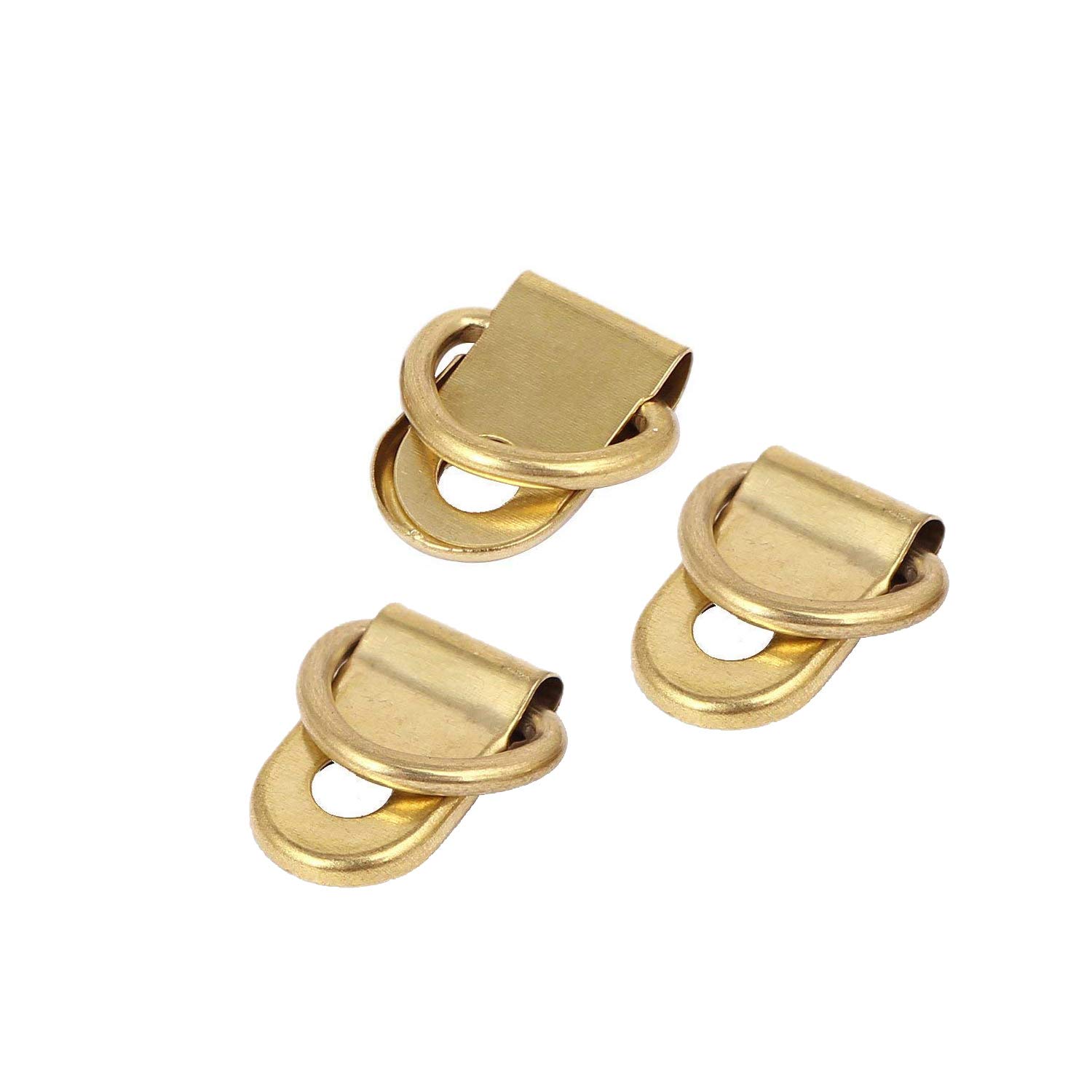 Weddecor Gold D-Ringe Für Bilderrahmen – 10 Mm, 2-teilig, 50 Stück, Zum Aufhängen Von Bildern & Mehr
