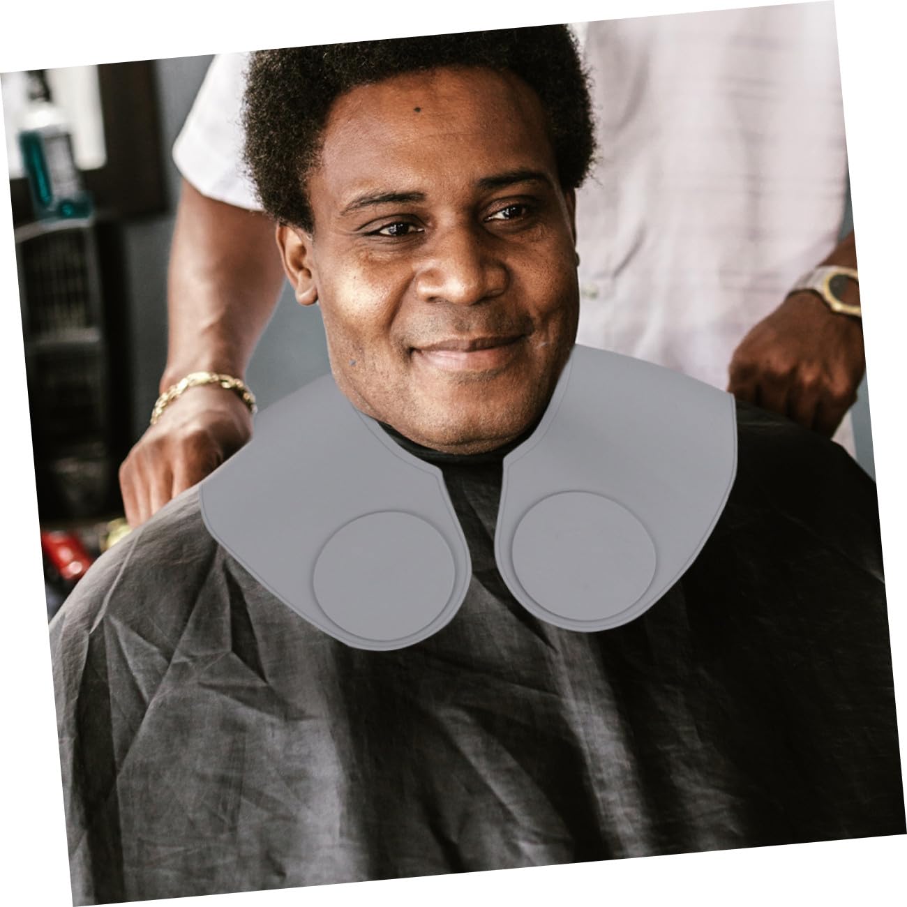 CALLARON Per Taglio Capelli in Silicone Collare Per Spalle Per Parrucchiere Per Protezione Da Salone Per Tinture e Acconciature Casa