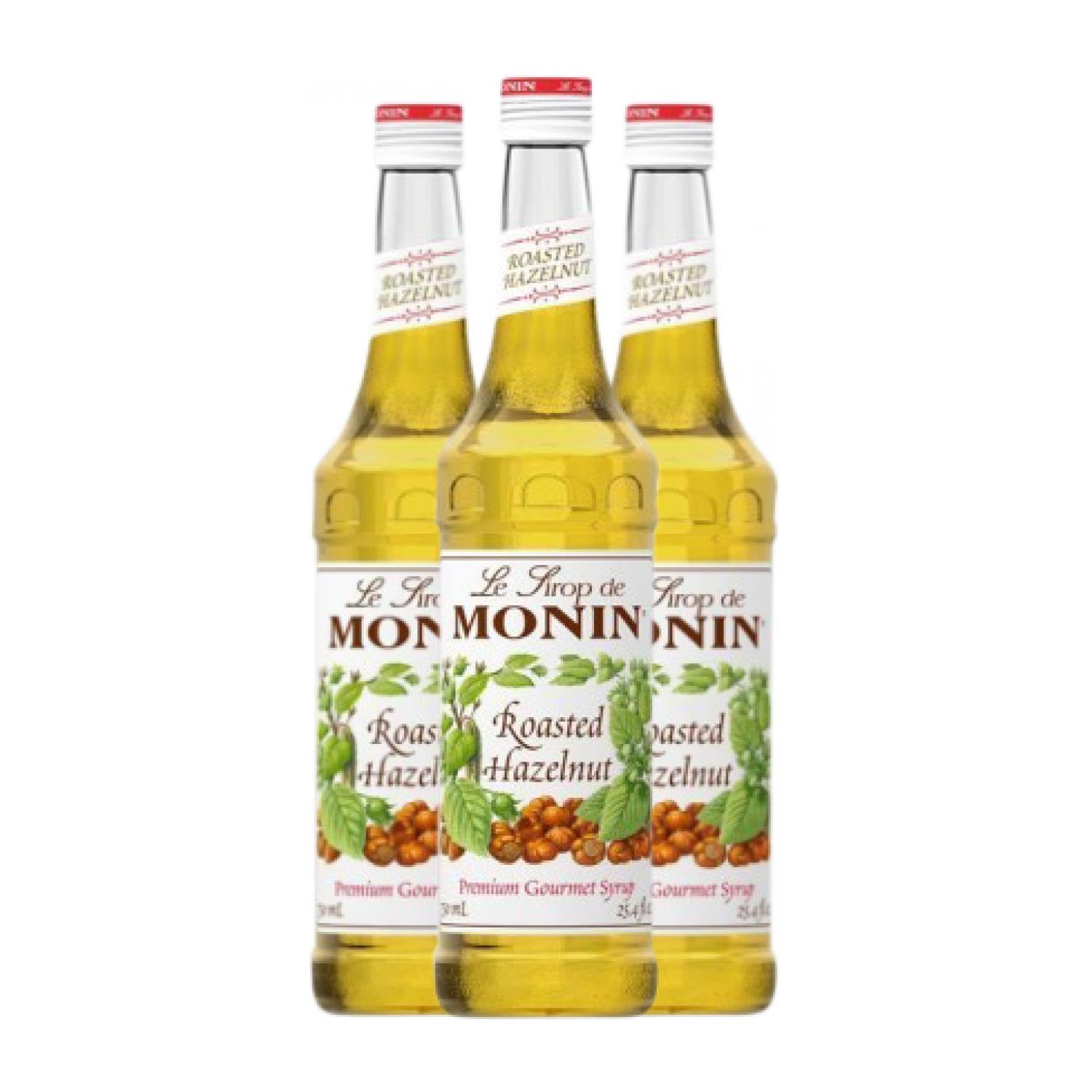 Schnapp MoninCocktail Sirope Avellana Tostada Noisette Roasted Hazelnut 70 cl (Caja de 3 Botellas de 70 cl)