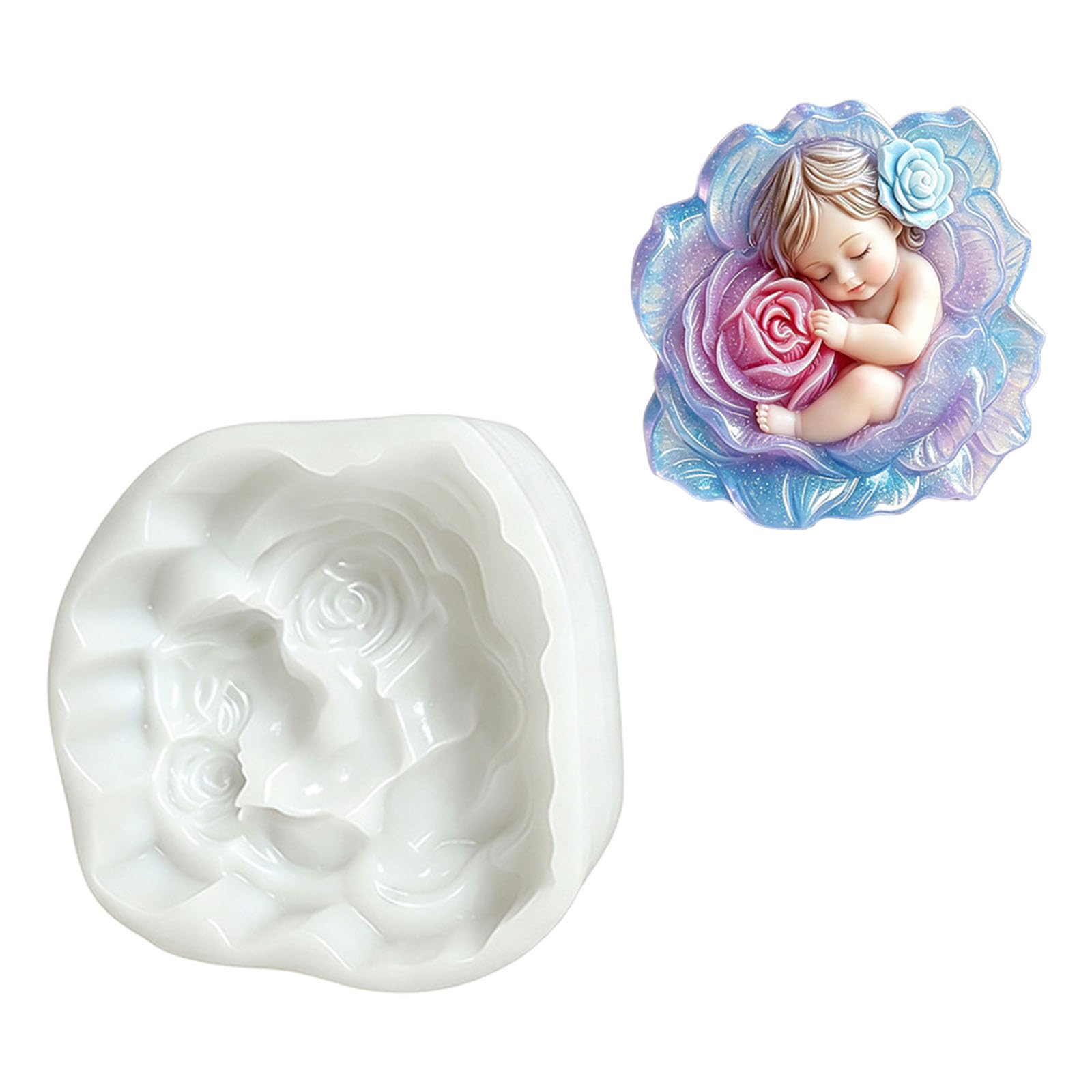 Kalttoy Flexible Rose Silicone for Home Chocolate and Creative Projects Silicone Candlewax for Waxlights