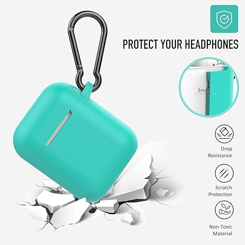 Miniatura 2 de Coffea - Funda protectora de silicona con llavero para audífonos AirPods 2 de Apple