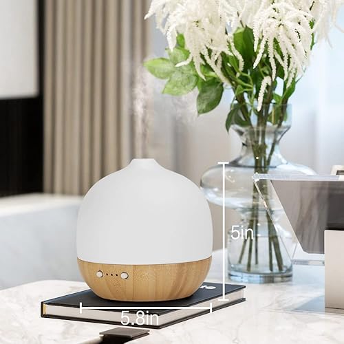 Miniatura 7 de Difusores de aceite esencial, difusor de aceites esenciales de cerámica para aromaterapia, para el hogar, difusor de aceites esenciales para