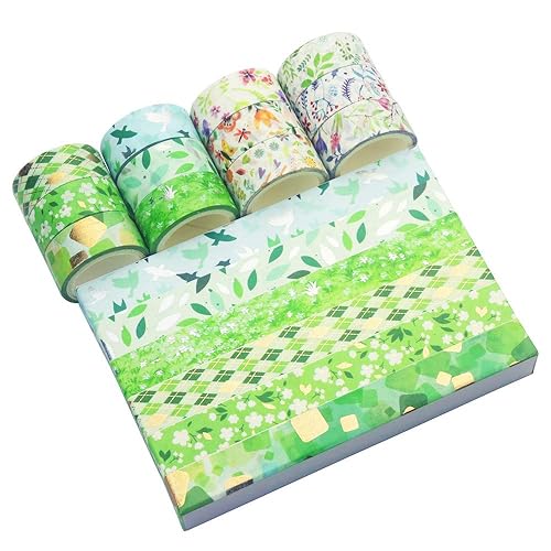 Miniatura 6 de YUBBAEX Poetic - Juego de cintas Washi de oro VSCO floral de papel de aluminio plateado decorativo para artes, manualidades, suministros de diario,