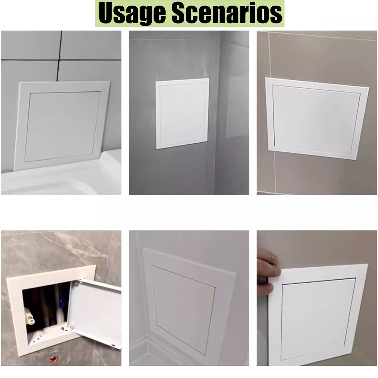 White Metal Access Panel with Magnetic Opening and Closing, Wall or Ceiling Access Doors, Plumbing Service Door - Crawl Space Doors(27x31in/68.6x78.7cm)