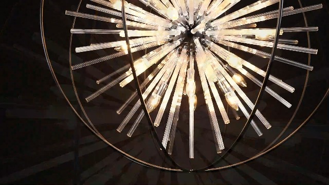 Image of Vezzio Modern Extra Large Crystal Chandeliers for High Ceilings