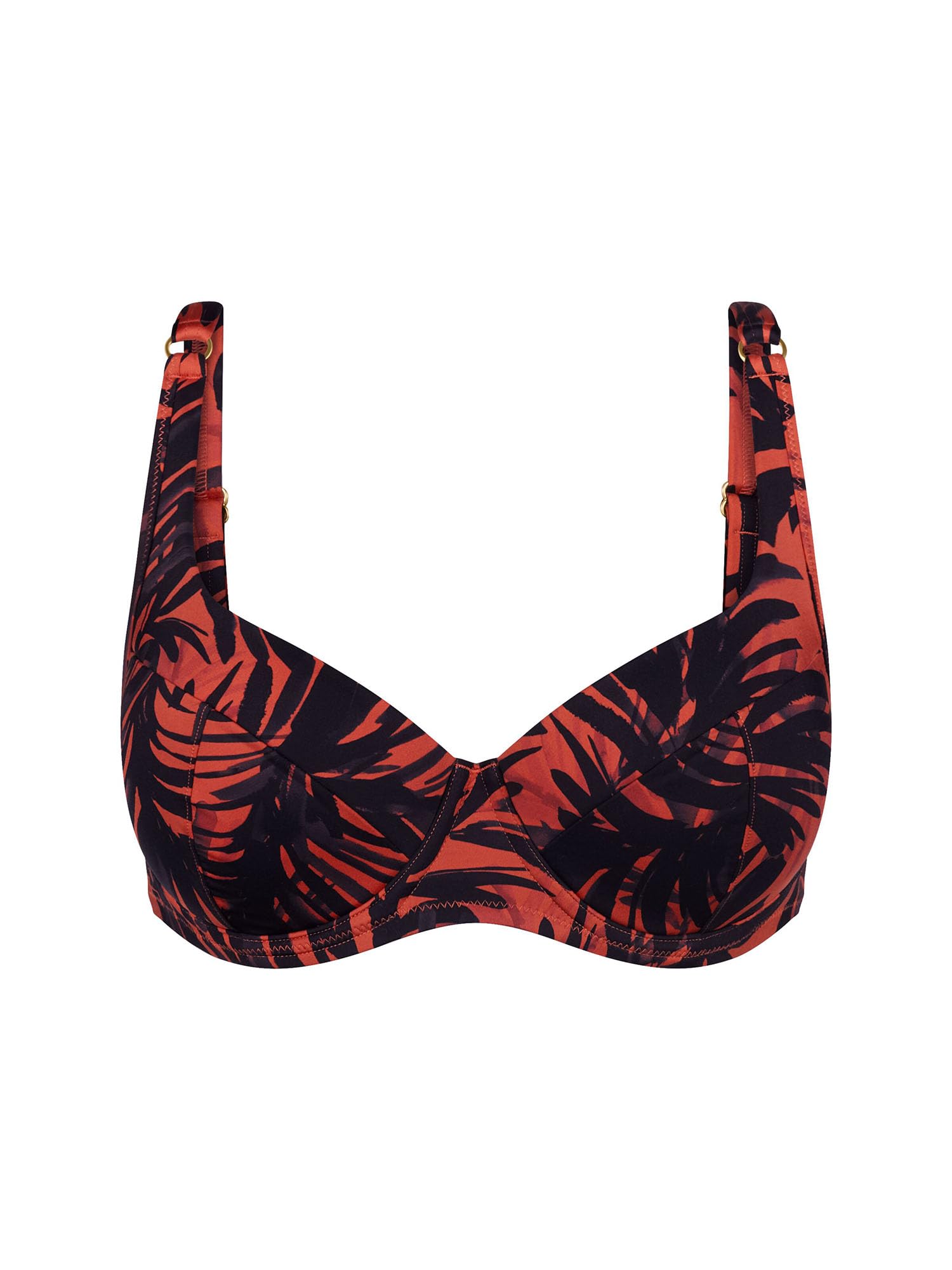 Triumph Haut de bikini Red Label Summer Palm pour femme | Haut de bikini rembourré avec encolure en cœur