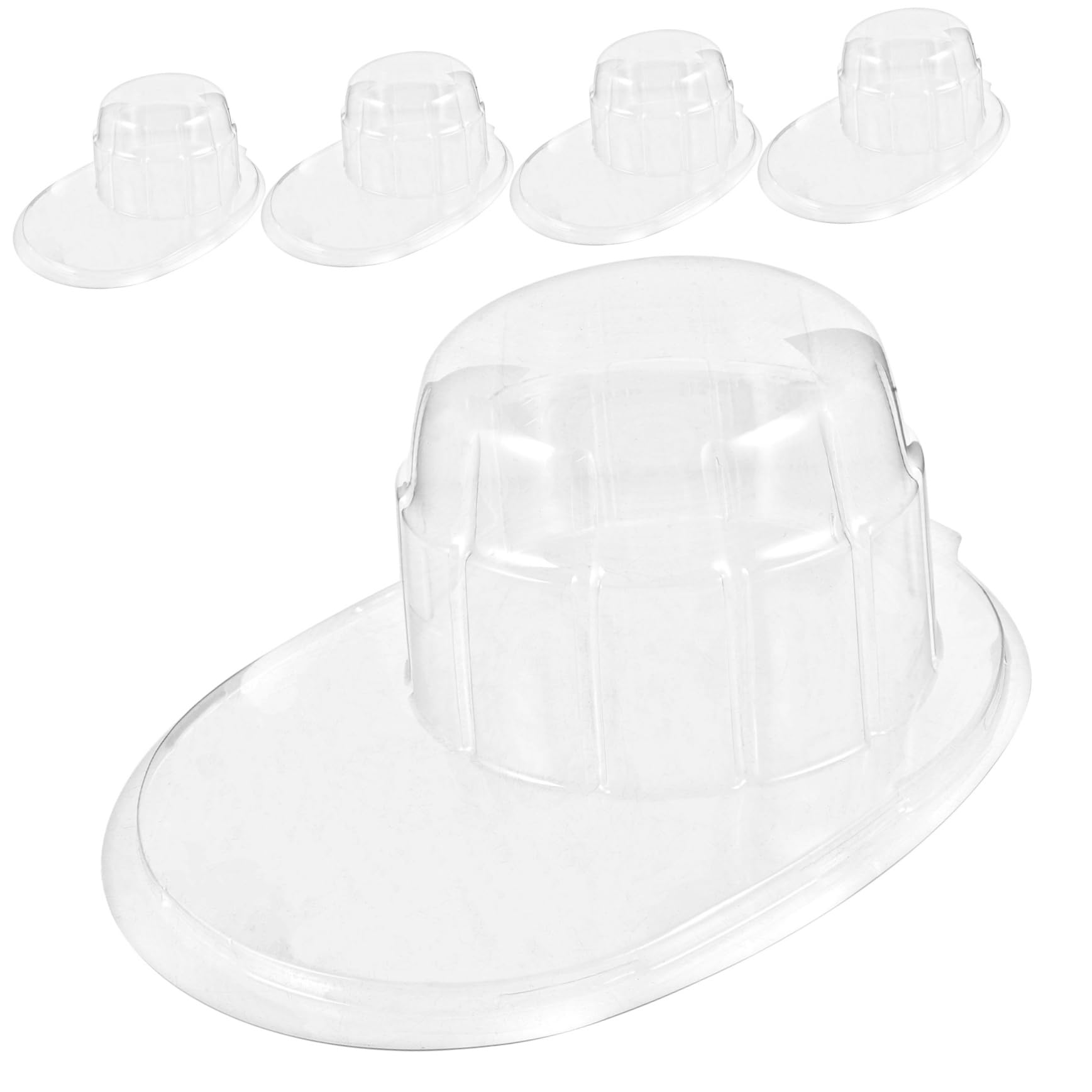 CHILDWEET 5Pcs Portable Hat Box Baseball Cap Display Holders Travel Hat Support Stands for Storage for Shops and Home Use and Smooth Finish