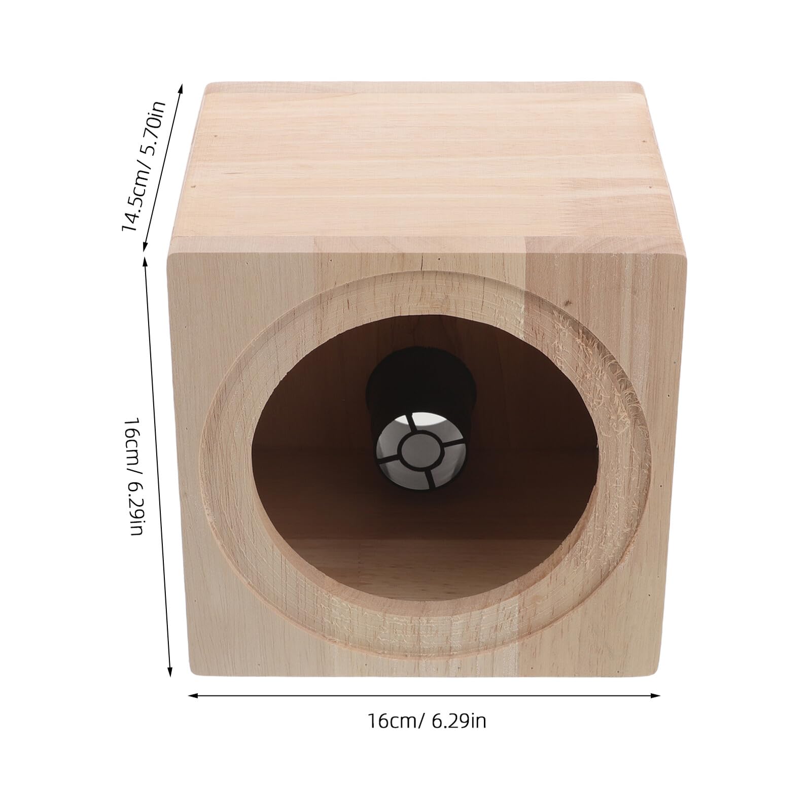 Cassa Subwoofer Veicolare 5 Pollici in Legno Beige per Audio | Box per Altoparlanti, Compatibile Subwoofer e Casse Audio, Uso in Auto o Casa