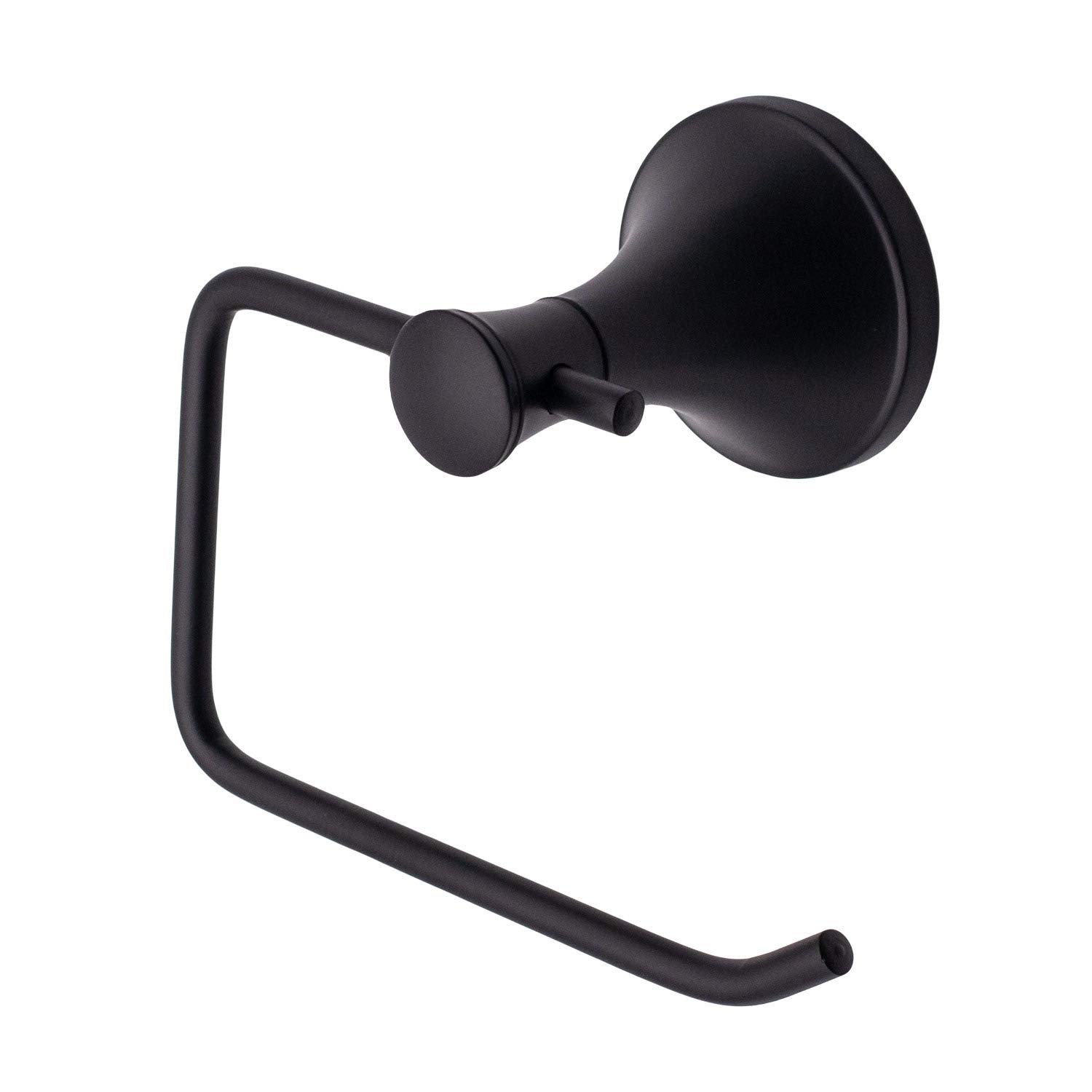 Bennington Windsor Euro Toilet Tissue Paper Holder Single Post Bath Accessory, Black