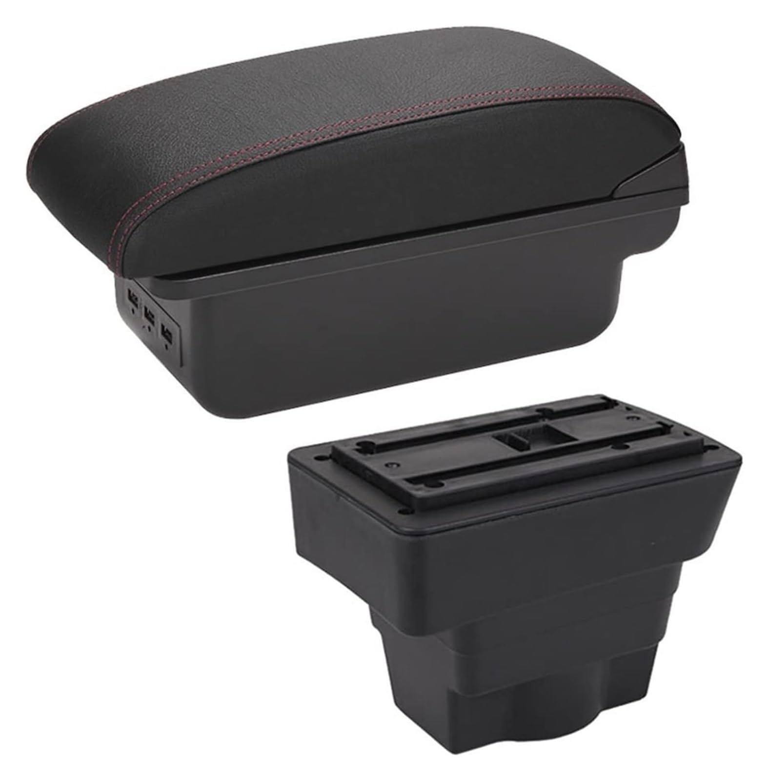 Cassetto Portaoggetti Per Astra J 2012-2020 Box Bracciolo Auto Centrale Portaoggetti Dettagli Interni Accessori(B1 3 USB)
