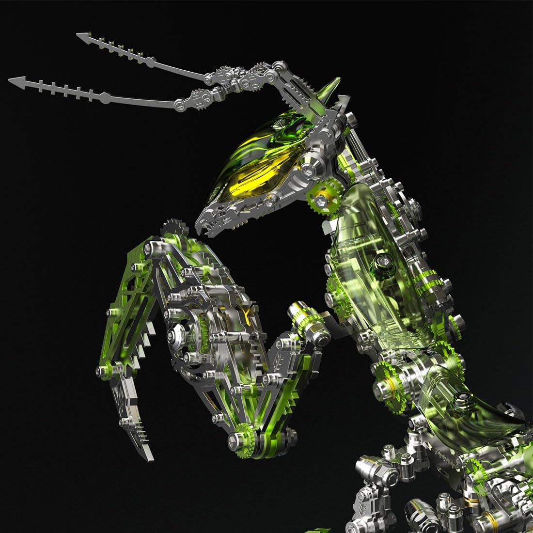 3D Metall Puzzle Modellbausatz, Gottesanbeterin Metal Modell Bausatz, DIY Edelstahl Mechanische Insekten Tier Modell, 3D Puzzle Metall Spielzeug, Dekorationen Geschenk für Erwachsene(1109 Teilen)