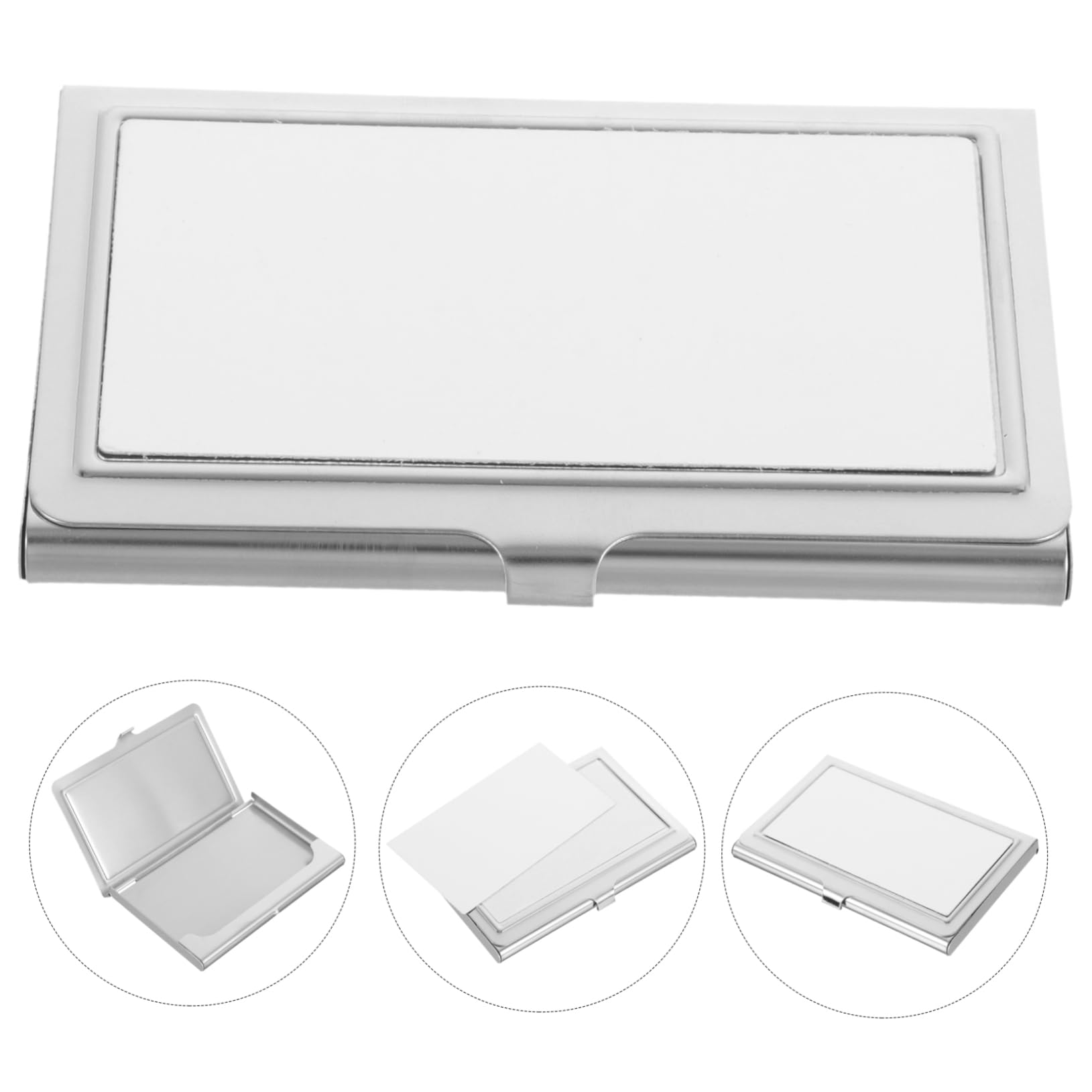 5pezzi Metal Business Card Case Per Sublimazione Biglietti Visita Personalizzabile Organizer Per Regali Creativi e