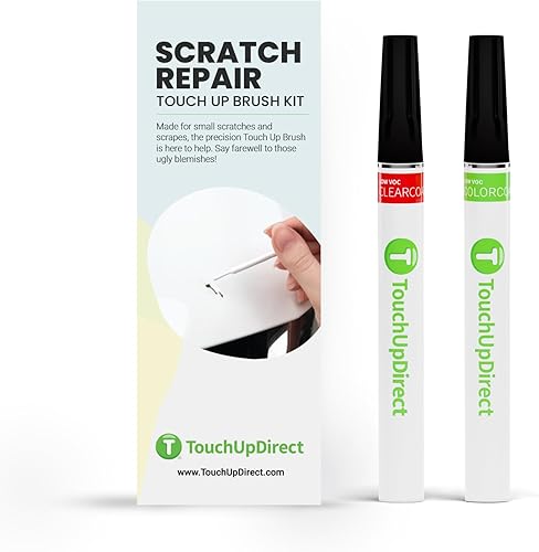 Vista 275 de TouchUpDirect PRC Firecracker - Pintura de retoque compatible con Jeep Exact Match - Kit de pinceles Rojo Petardo