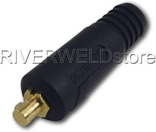Miniatura 6 de RIVERWELD TIG DKJ10-25 DKJ10-25 - Conector de panel de cable de soldadura con color negro, ajuste rápido, paquete de 2
