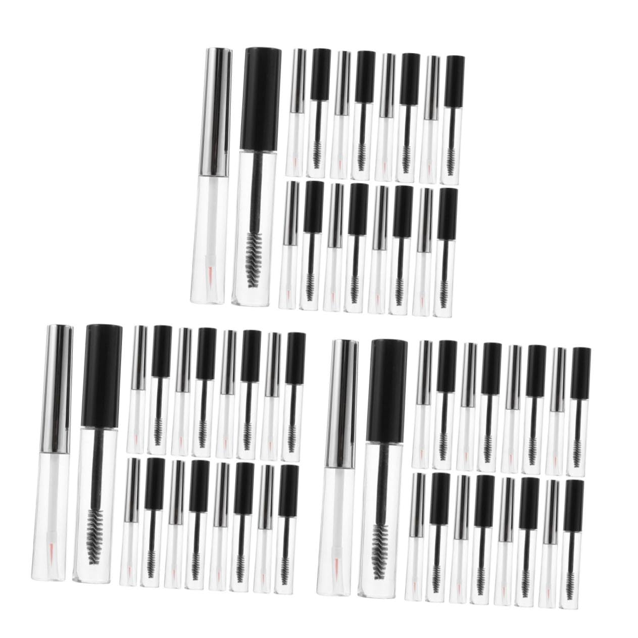 FRCOLOR Lot De 6 Tubes De Mascara Gloss Étanches Rechargeables Vides En Plastique