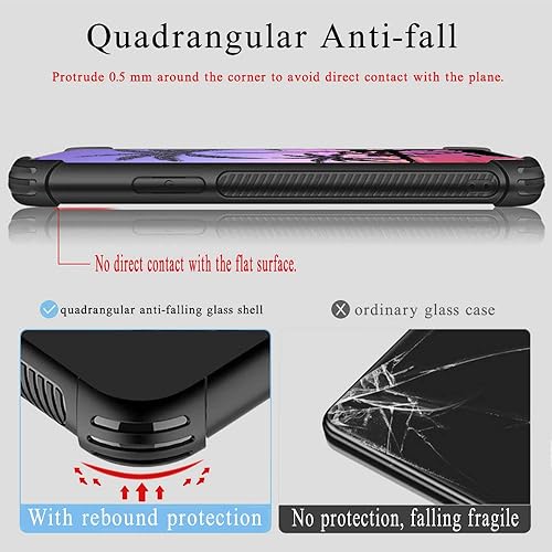 Miniatura 6 de Funda protectora para iPhone 78 Plus, diseño de girasol con luna y estrellas, de cristal templado anti-raspones, esquinas reforzadas, Colorido