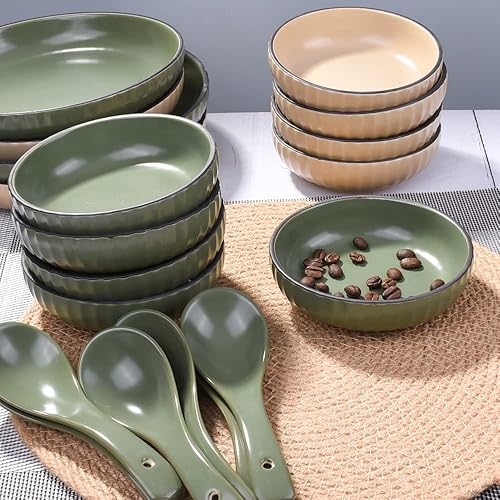 Miniatura 4 de Plato de cerámica de salsa de soja de 6 onzas, cuencos grandes para salsa, cuencos de porcelana para salsa de soja, postre y tomate, juego de 5