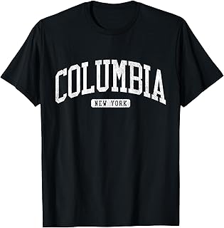 Columbia New York NY JS03 College University Style T-Shirt