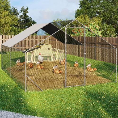 IDMarket - Enclos poulailler 12 m² Parc grillagé 4x3 M...