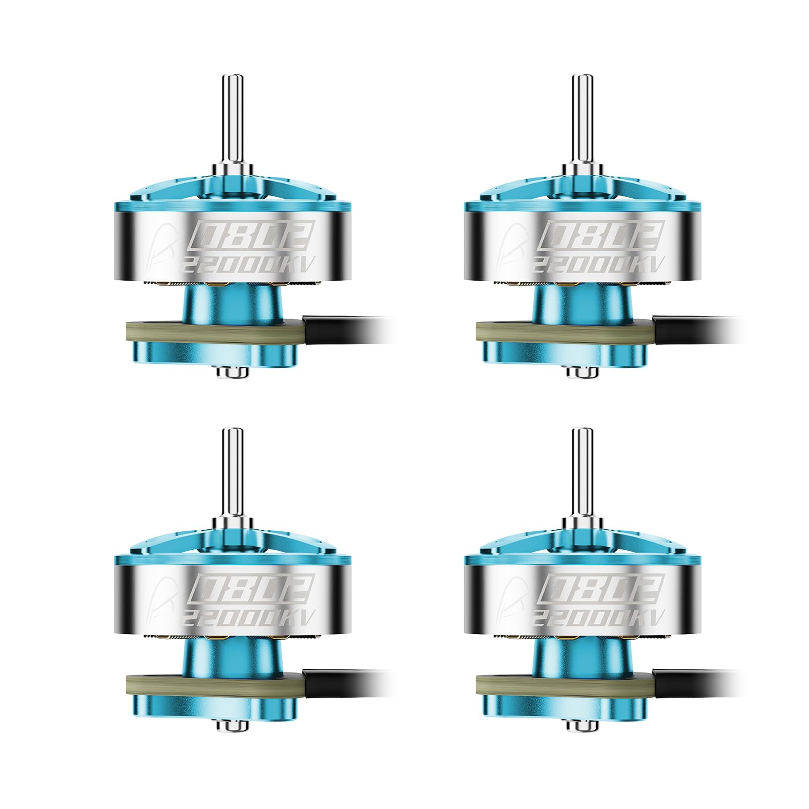 BETAFPV 4pcs 0802 22000KV Brushless Motor for 65/75mm 1S Whoop Quadcopter | 1S FPV Drone Motor, Compatible with Matrix G4 5IN1 II Flight Controller, Air75 II, Meteor65 Pro FPV Drone