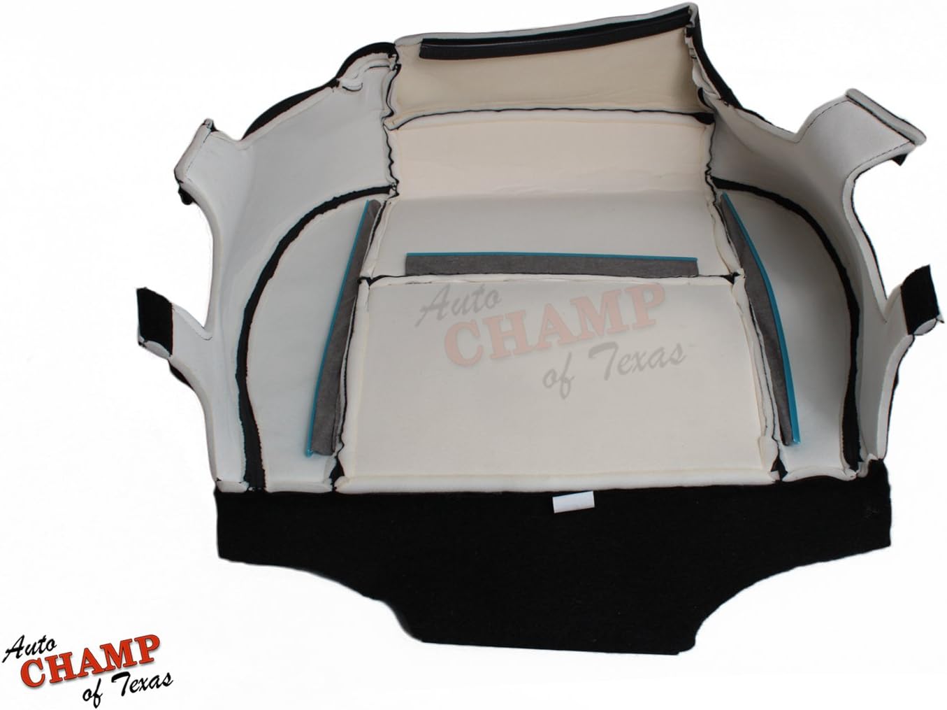 Compatible with 2011-2012 Sierra 3500h D SLE SLT - Driver Side Bottom Cloth Seat Cover, Ebony Black