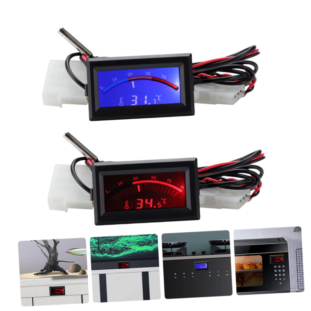 IMIKEYA 2 Set Termometro Digitale Con Display Lcd Termometro Elettronico Compatto Per Misurazione Temperatura Cucina E Ristoranti Alta Precisione E Portatile 2 Pezzi*2