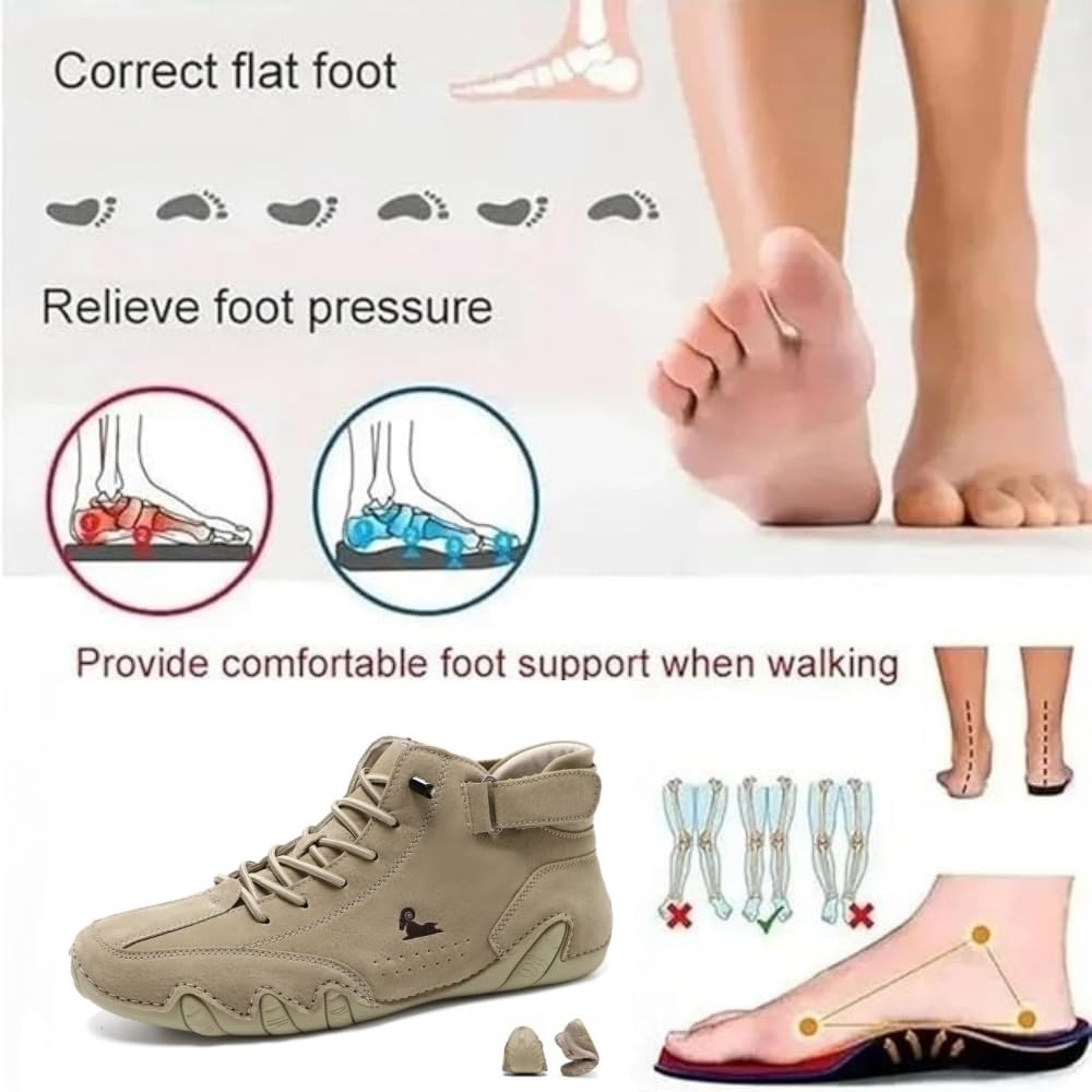 ZHCBAUA Vogany Schoenen Orthopedische Sneakers Vrouwen, Vogldeck-Waterdichte en Ademende Orthopedische Schoenen Unisex Outdoor Casual Orthopedische Sneakers (Blauw, 34EU