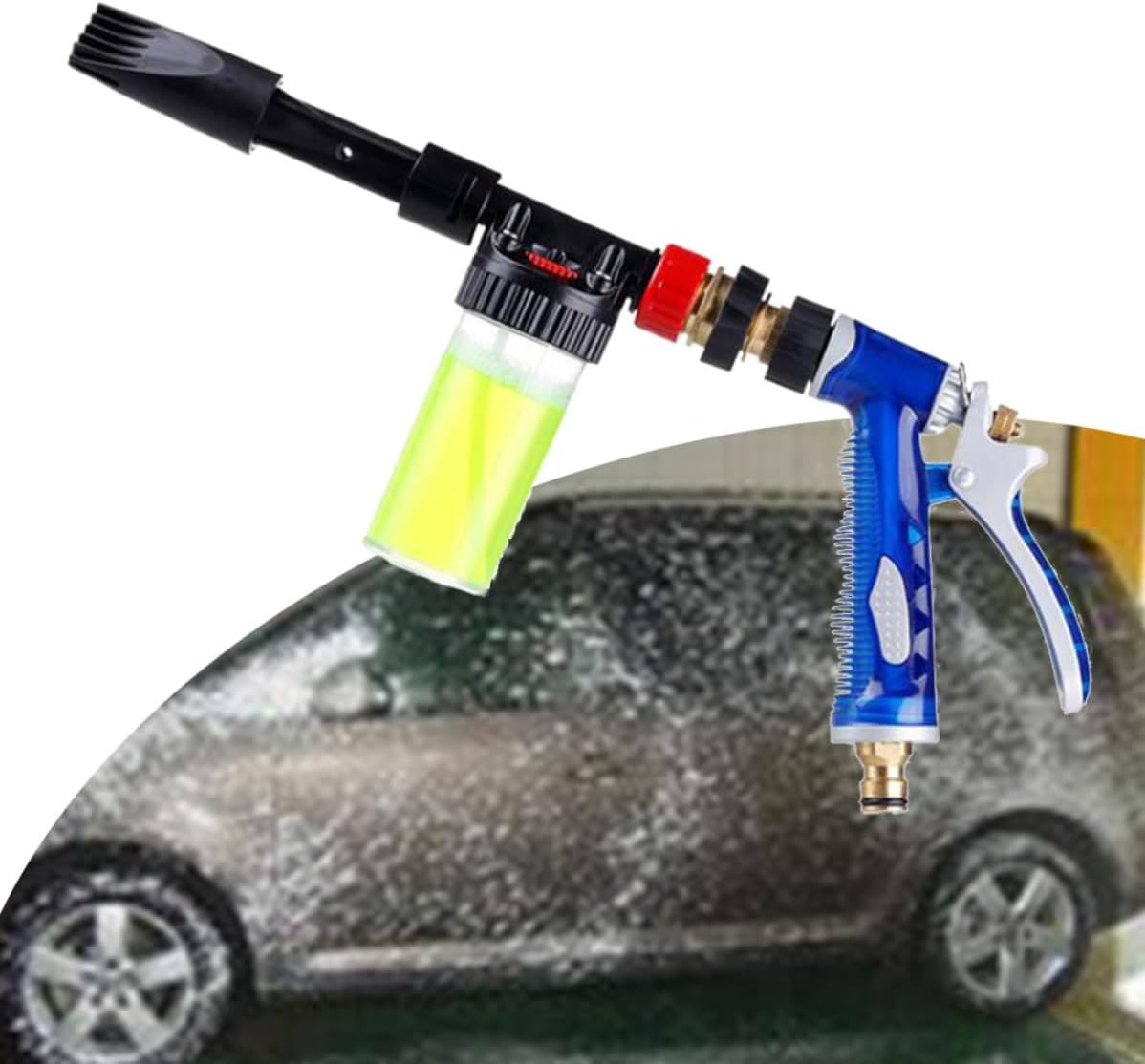 Car Cleaning Sprayer with 6 Ratio Detachable Plastic Metal Copper