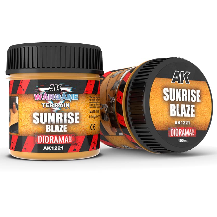 AK Interactive - Sunrise Blaze Wargame Terrain 100ml - AK1221, Yellow