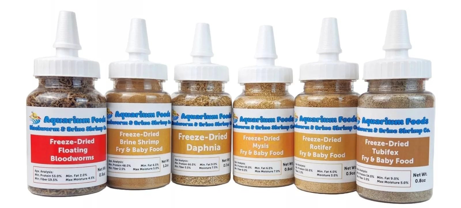 6-Pack Variety Freeze-Dried Fish Food