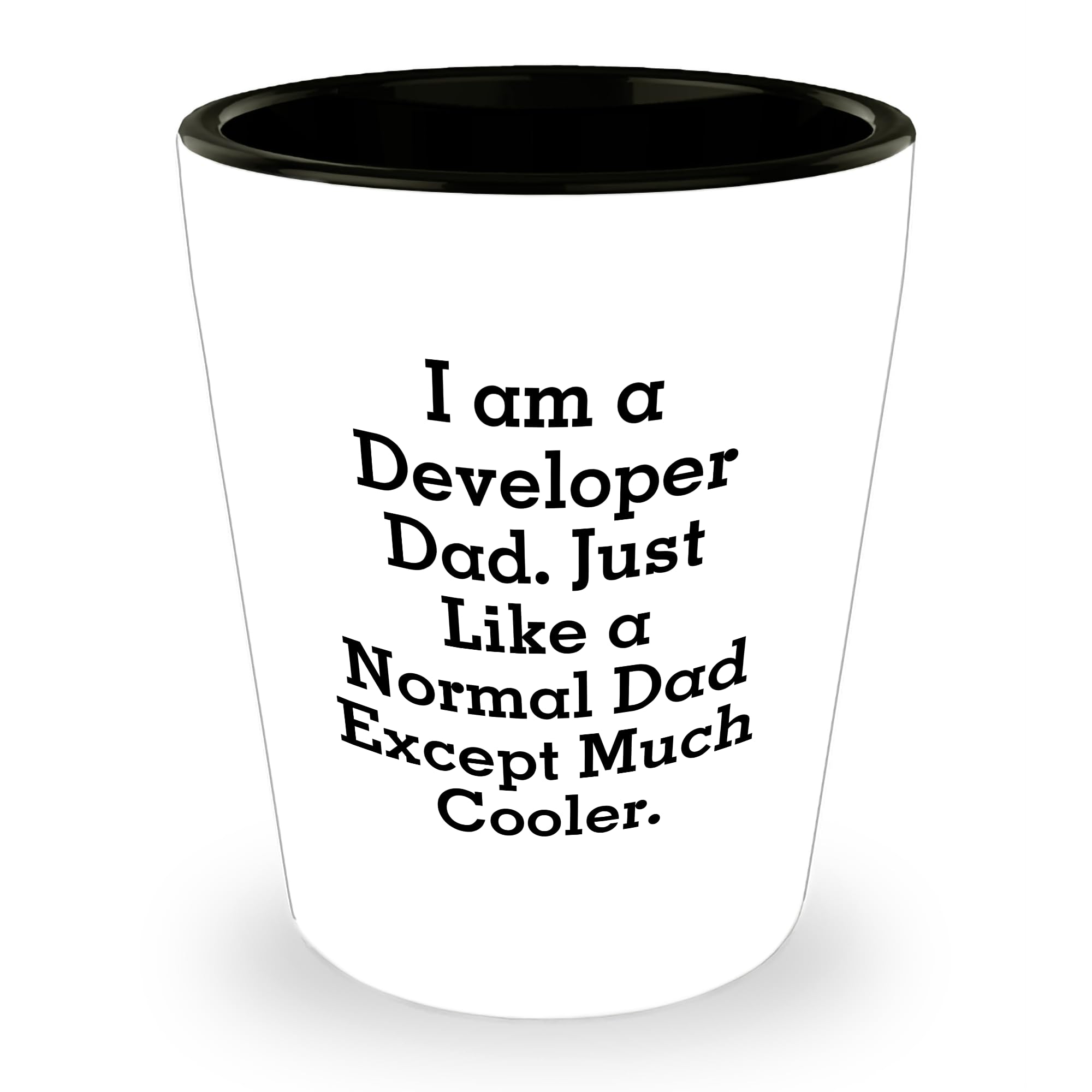 Developer Dad Shot Glass, Christmas Unique Gifts for Men, Funny Quote Gifts from Dad to Developer, Developer Gifts, Unique Gifts for Developer