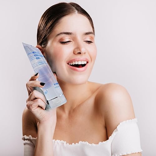 Miniatura 6 de Gel de radiofrecuencia para uso con máquina facial RF, gel conductor para microcorriente facial, uso para calmar e hidratar la piel, tubo de 10.58 oz