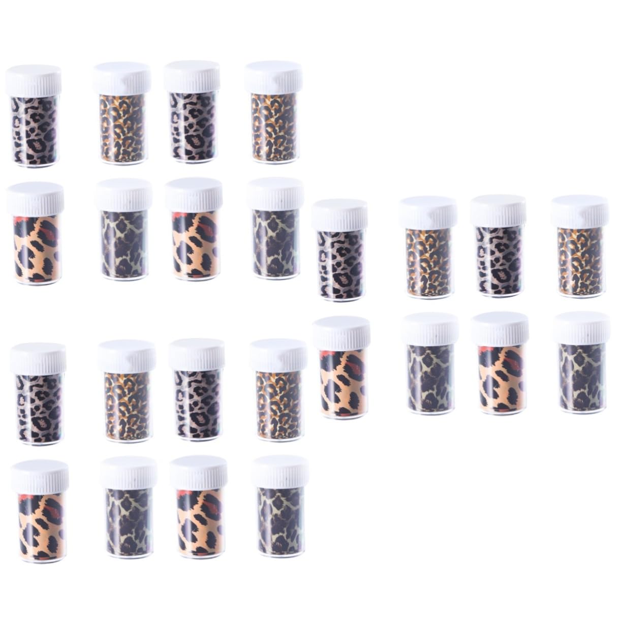 FRCOLOR 3 Pezzi 8 Set Di Adesivi Per Nail Art Con Motivo Leopardato 8 Bottiglie Di Adesivi Per Unghie Per Manicure E Decalcomanie Per Unghie