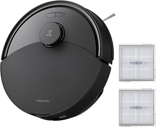 roborock Q10 X5 Robot Aspiradora y Trapeador Combo Negro con 2 Pack Filtro Lavable Reemplazo